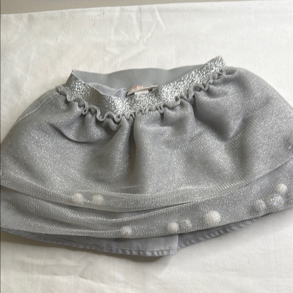 Cat & Jack Silver Sparkle Skirt